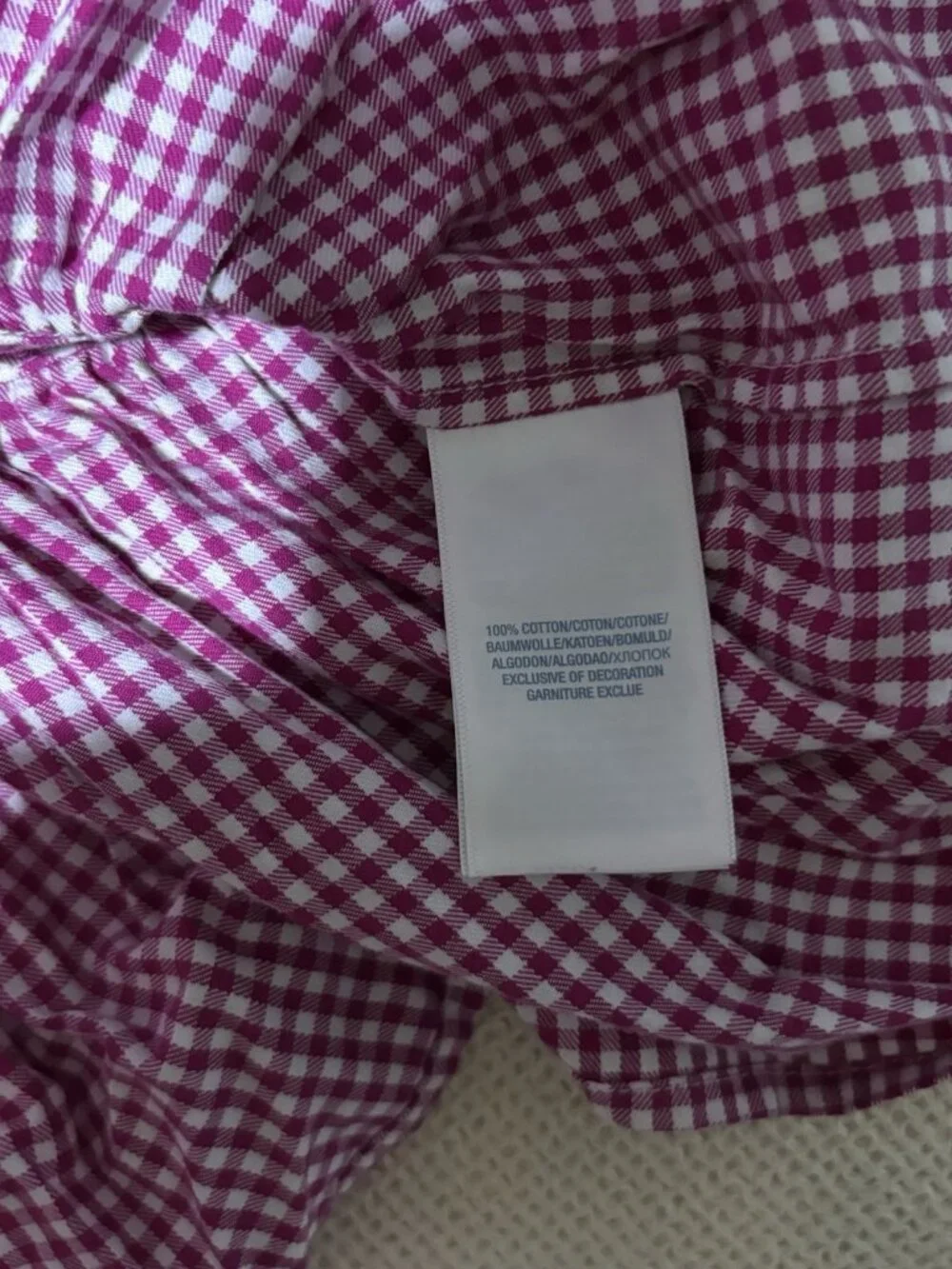 Ralph Lauren Baby Girls Pink Gingham Pony Logo Fit & Flare Dress - 3 Months